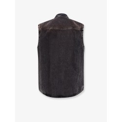 Black denim oversize shirt