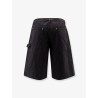 Cotton cargo bermuda shorts with distressed effect