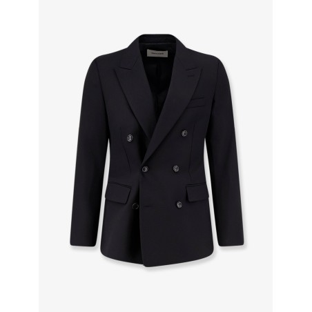 Tailored wool blend blazer