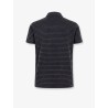 Cotton polo shirt with striped profiles