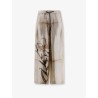 Silk trousers with floral print