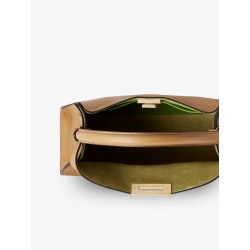 Fend Way Medium leather shoulder bag with contrasting lining