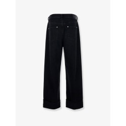 Black denim trousers