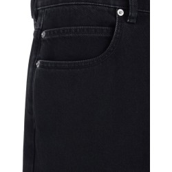 Black denim trousers