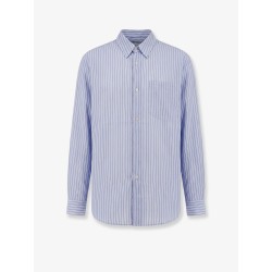 Lyocell shirt with striped motif