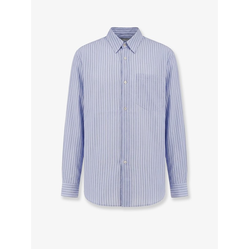 Lyocell shirt with striped motif