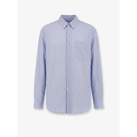 Lyocell shirt with striped motif
