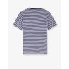 Cotton t-shirt with striped motif