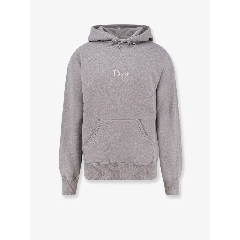 Cotton sweatshirt with embroidered logo