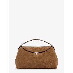 T-Lock suede handbag
