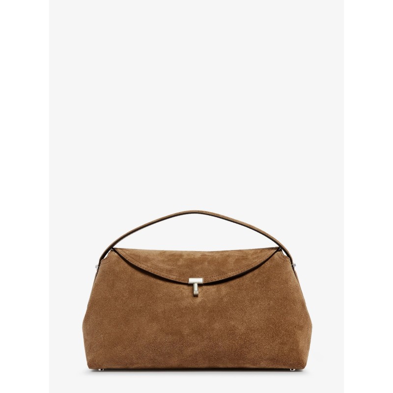 T-Lock suede handbag