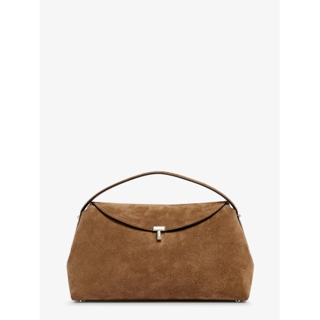 T-Lock suede handbag