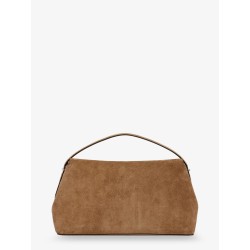 T-Lock suede handbag