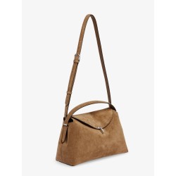 T-Lock suede handbag