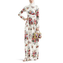 LONG DRESS WITH FLORAL PRINT
