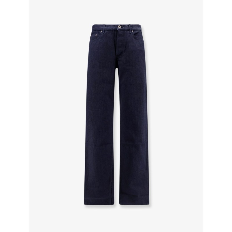 Cotton jeans with all-over Dior Oblique motif