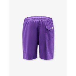 Nylon swim trunks with embroidered logo