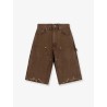 Cargo cotton bermuda shorts with distressed effect