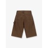 Cargo cotton bermuda shorts with distressed effect