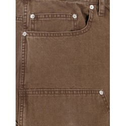 Cargo cotton bermuda shorts with distressed effect