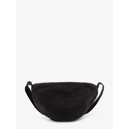 Raffia Clip crossbody bag