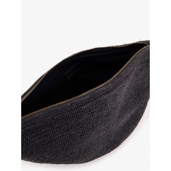 Raffia Clip crossbody bag