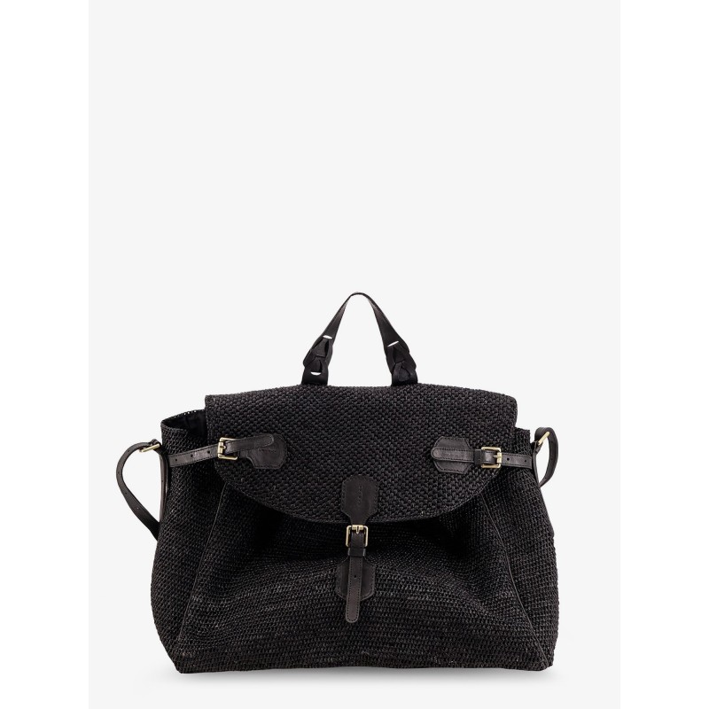 Alpha Raffia Shoulder Bag