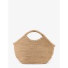 Pure raffia shoulder bag