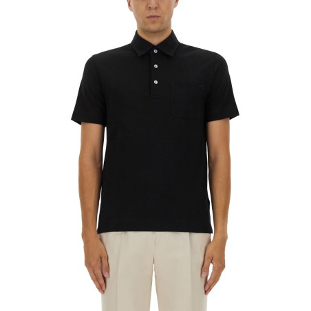 COTTON POLO SHIRT WITH POCKET