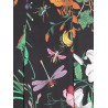 Silk midi skirt with Gucci Flora print