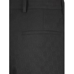 GG wool blend trousers