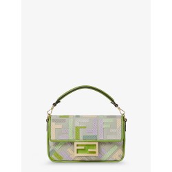 Baguette Mini multicolored FF fabric crossbody bag
