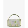 Baguette Mini multicolored FF fabric crossbody bag