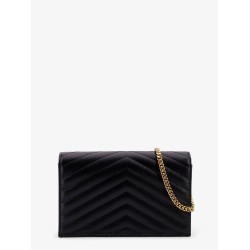 Leather crossbody bag with metal Cassandra logo