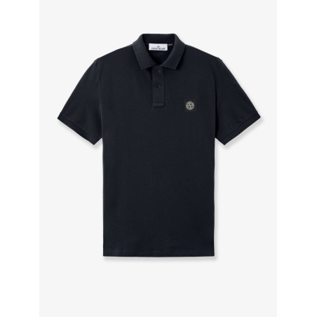 Stretch organic cotton polo shirt