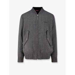 Reversible wool and nylon jacket