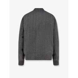 Reversible wool and nylon jacket