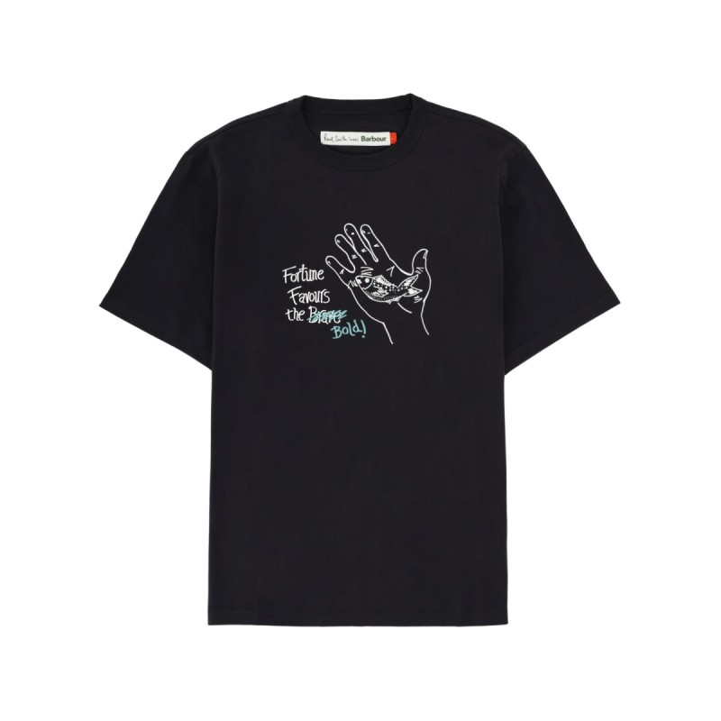 COTTON T-SHIRT "PAUL SMITH X BARBOUR"