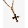 Metal necklace with rhinestone detail