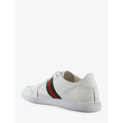 Stretch leather sneakers