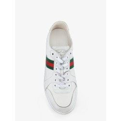 Stretch leather sneakers