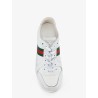 Stretch leather sneakers