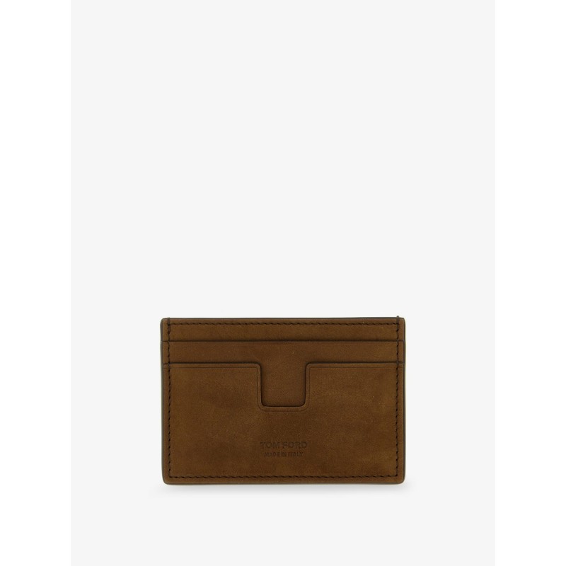 Suede card holder