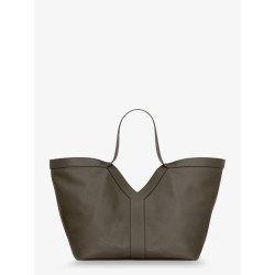 Tote Y hammered leather shoulder bag