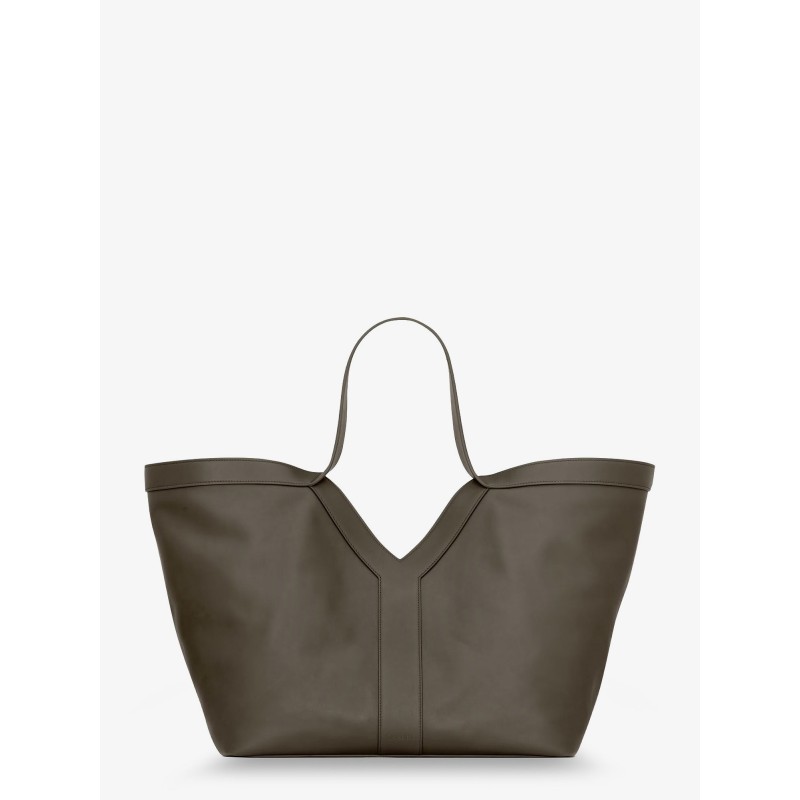 Tote Y hammered leather shoulder bag