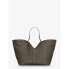 Tote Y hammered leather shoulder bag