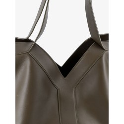 Tote Y hammered leather shoulder bag