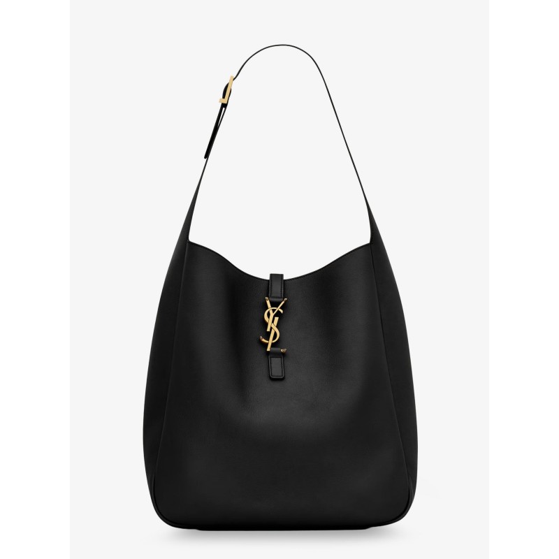 Le 5 à 7 hammered leather shoulder bag