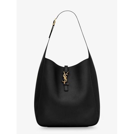 Le 5 à 7 hammered leather shoulder bag