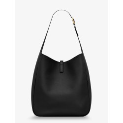 Le 5 à 7 hammered leather shoulder bag